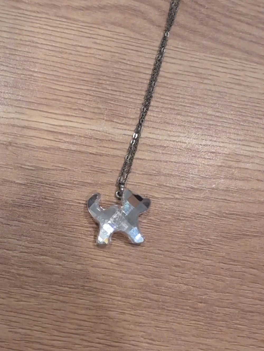 Swarovski Pink Cat Pendant